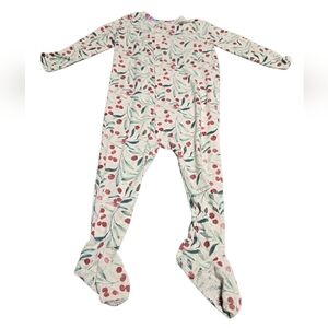 Magnetic Me Cherry Print Kids One Piece Pj's Size 9-12 Months